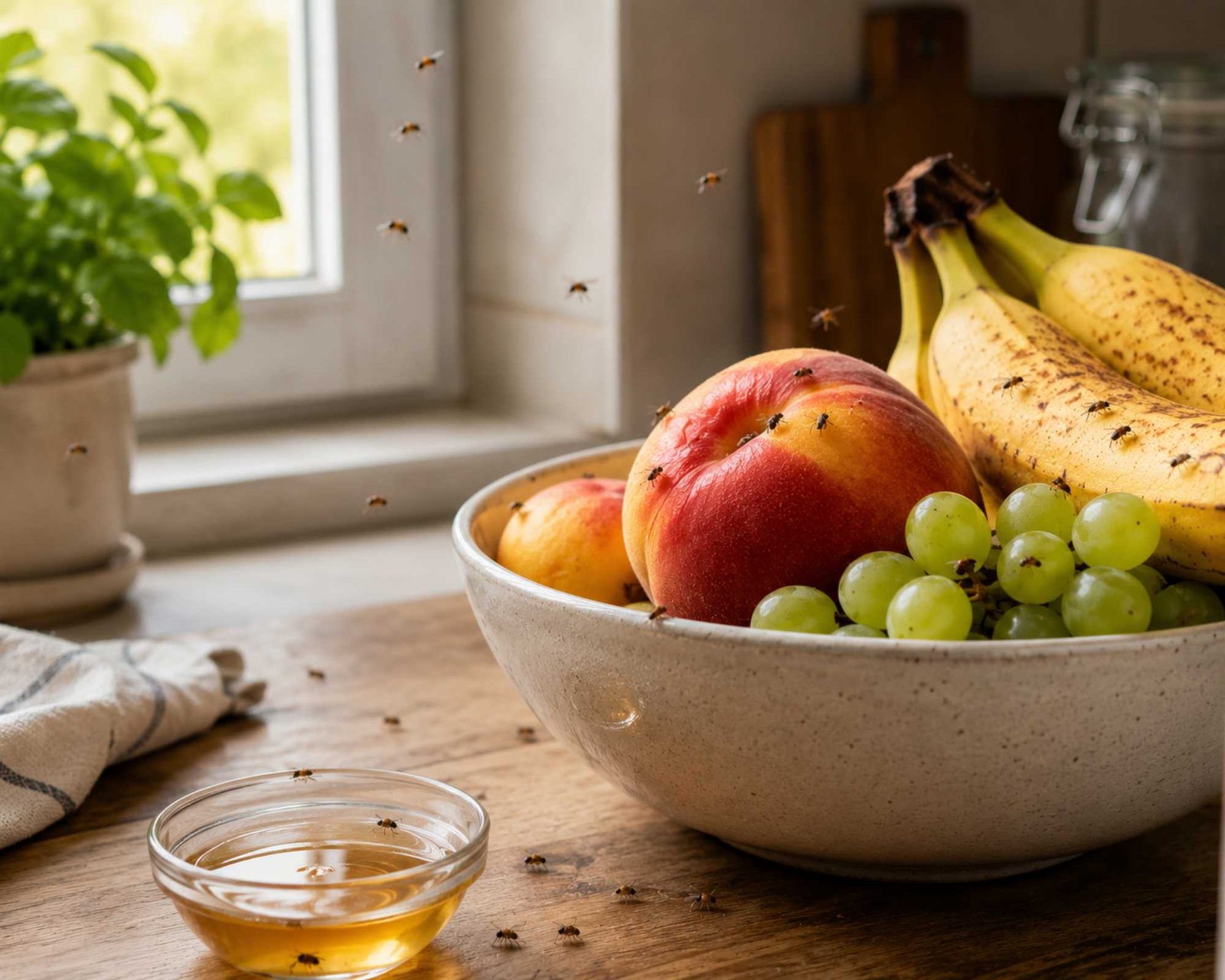 Moscerini della frutta, se continuano a tornare stai sbagliando tutto: rimedia adesso